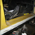 new sill on drivers side front door shut